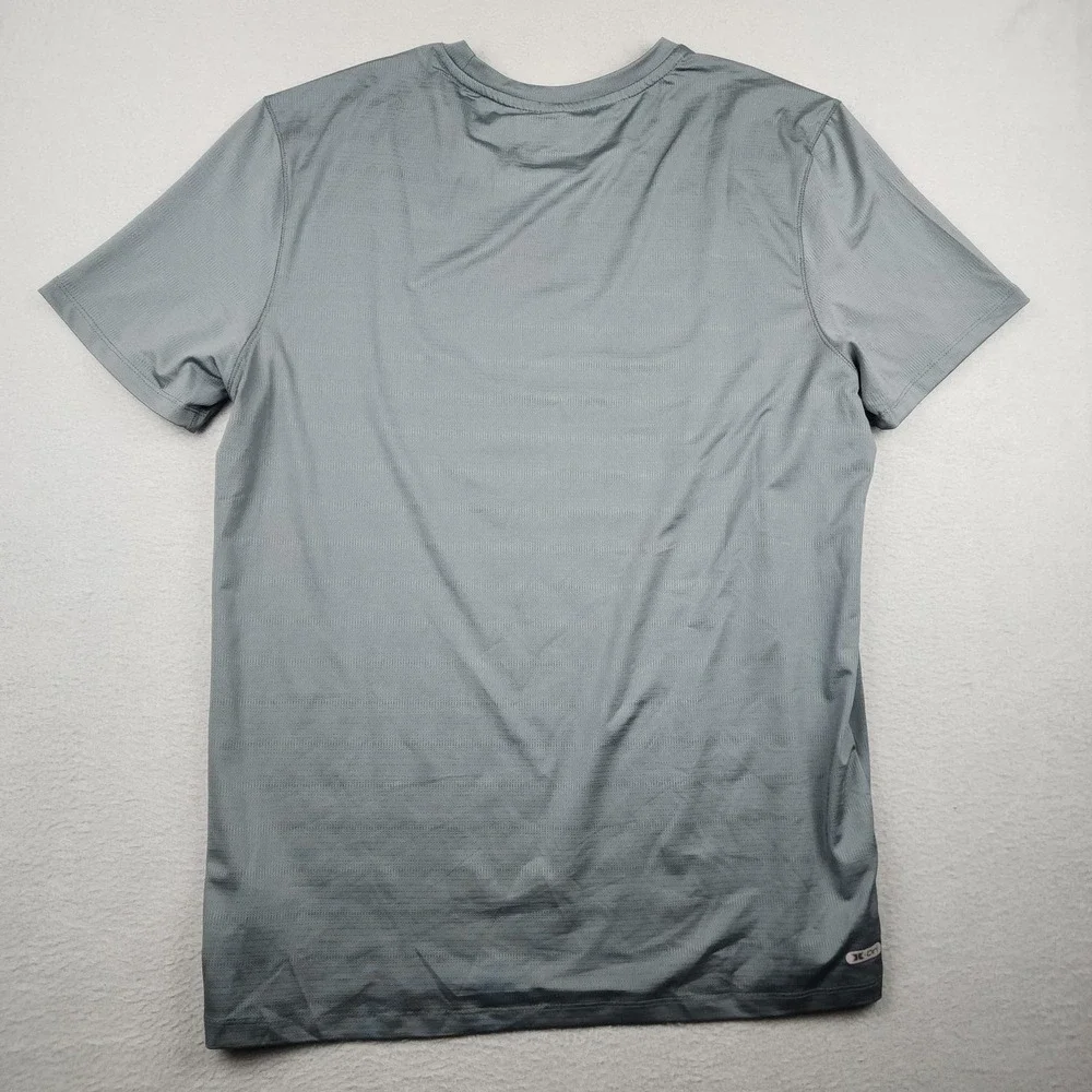 RBX Performance Shirt Mens Large Gray Short Sleeve Wicking Stretch Athletic Tee